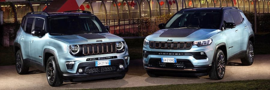 New e-hybrid Renegade and Compass expand the Jeep range