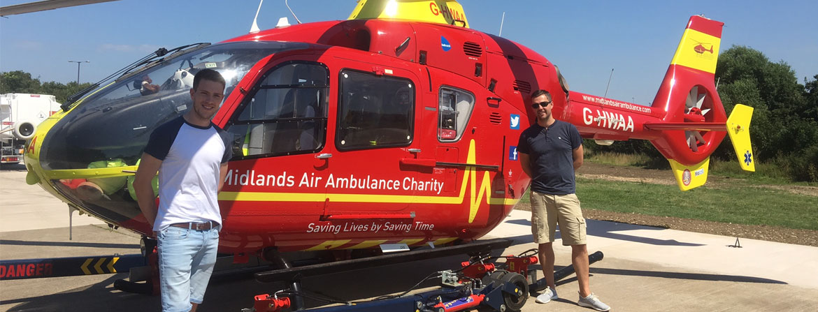 G2L's visiting the Midlands Air Ambulance Cahrity