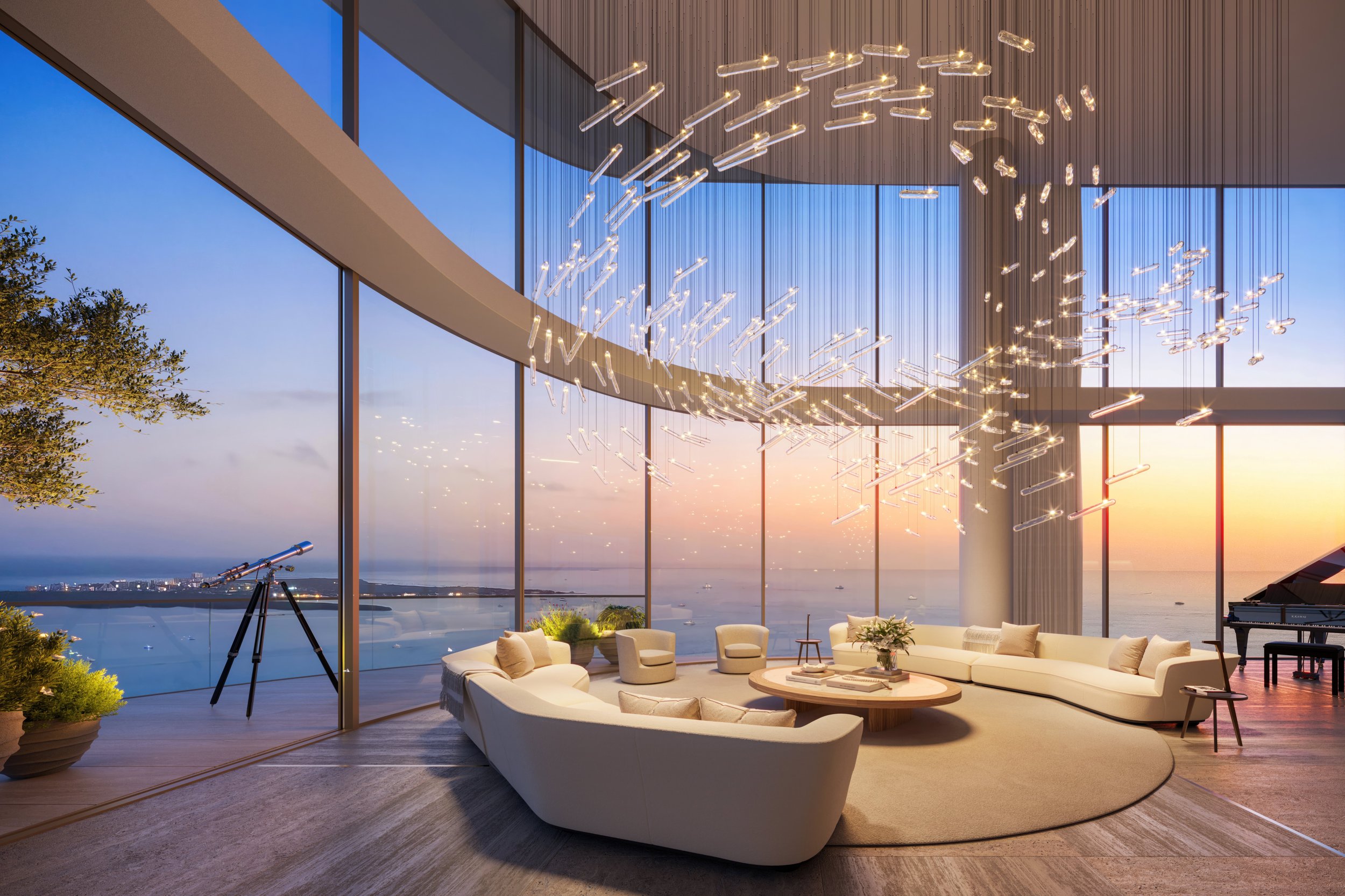 The Residences at 1428 Brickell Great Room Penthouse