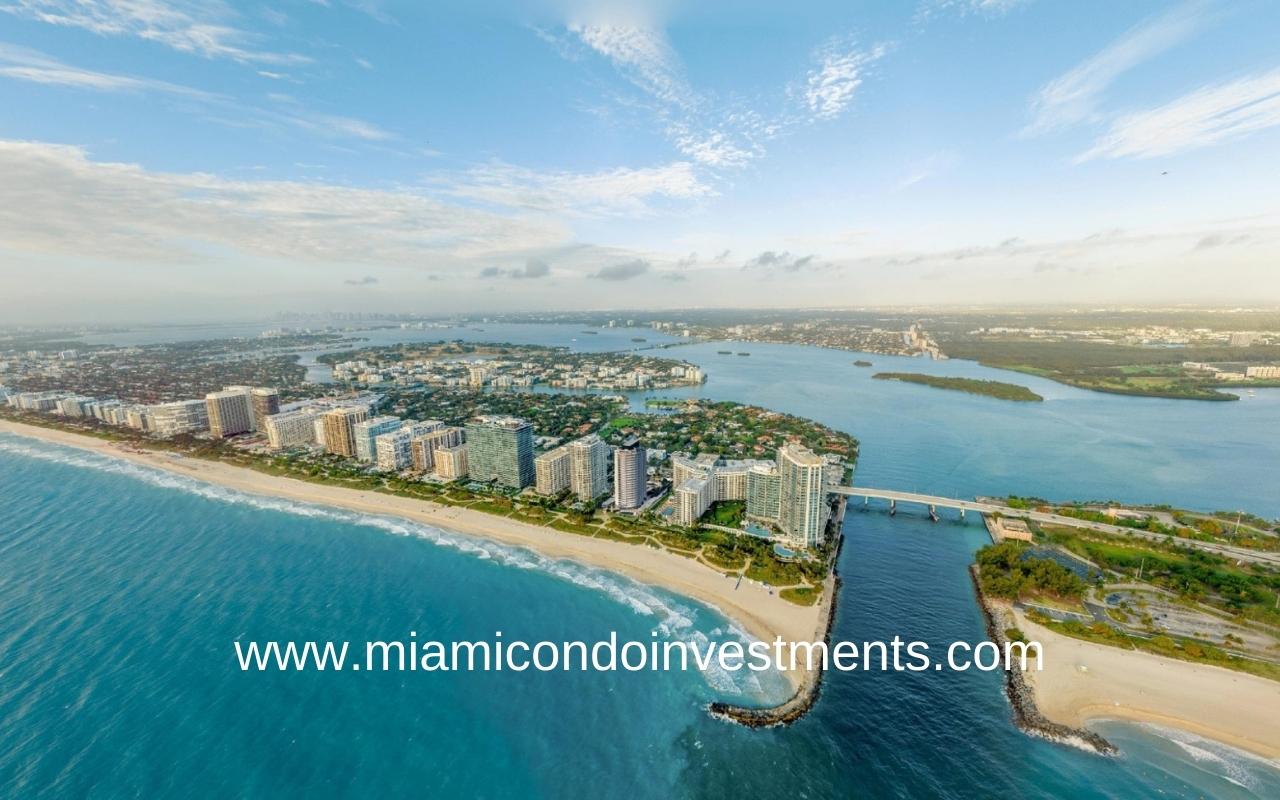 The Residences of Bal Harbour Drone View Location